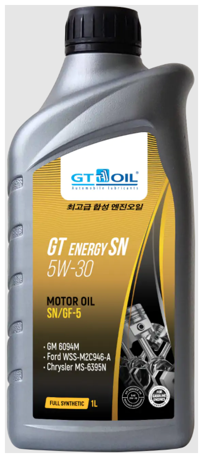 GT OIL Масло Моторное Gt Oil Gt Energy Sn 5w-30 Синтетическое 1 Л 8809059407240