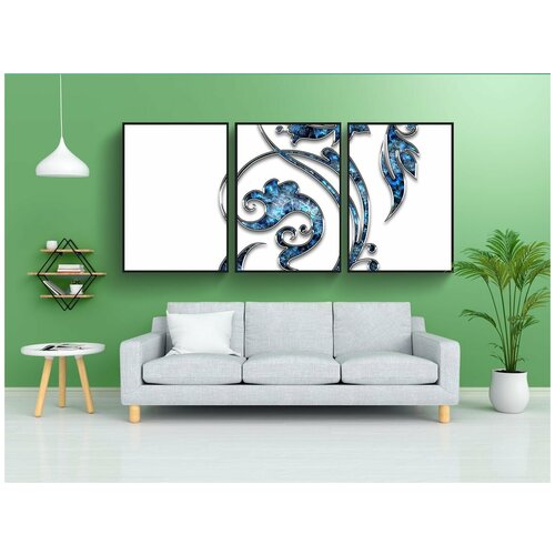 фото Набор модулных постеров для интерьера "декор, украшение, ювелирное украшение" 60x90 см. в тубусе, без рамки lotsprints