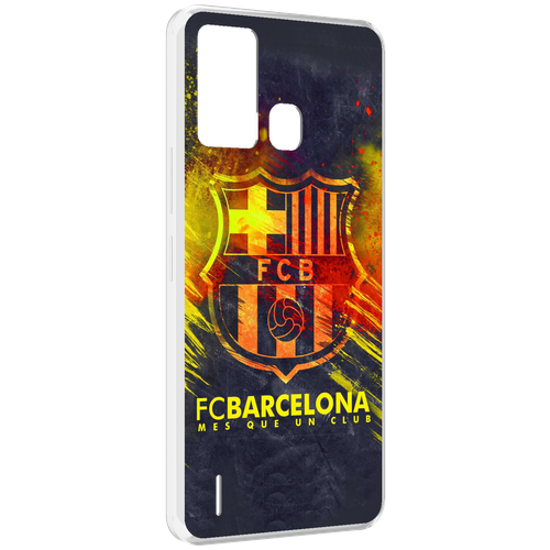 чехол mypads fc barcelona wallpaper 3 для oneplus nord 2t задняя панель накладка бампер Чехол MyPads FC-Barcelona-Wallpaper-3 для ITEL S16 / ITEL Vision 1 Pro задняя-панель-накладка-бампер