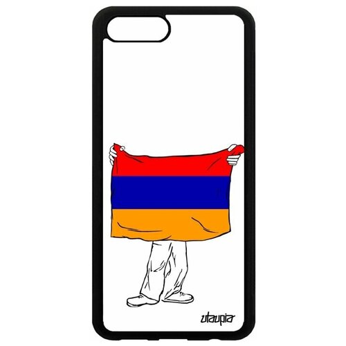 фото Чехол на мобильный honor v10 / view 10, "флаг армении с руками" государственный страна utaupia