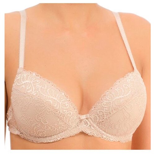 фото Бюстгальтер misstyle, размер 70c, серебристый пион