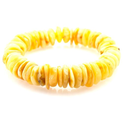 фото Amberholl янтарный браслет на резинке «шайба средняя медовая»