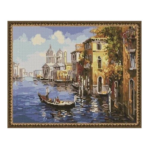 фото Алмазная мозаика венецианская прогулка 40x50 см. paintboy