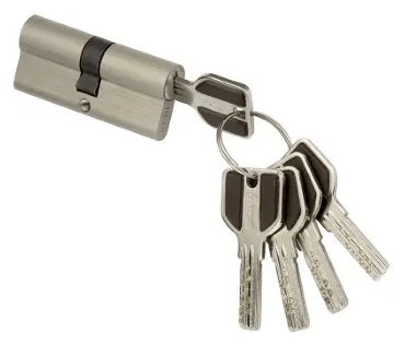 Цилиндровый механизм (личинка для замка)с перфорированным ключами. ключ-ключ C50/35 (85mm) SN (Матовый никель) MSM