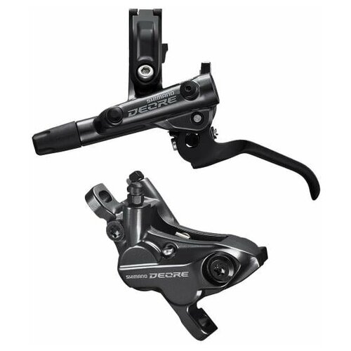 SHIMANO Тормоз дисковый Deore, j-kit, BL(левый M6100)/BR(передний M6120, 4 поршня), полимерные колодки, 1000мм, EM61201JLFPRA100