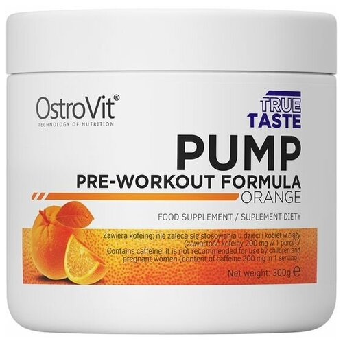 Предтренировочный комплекс OstroVit PUMP Pre-Workout Formula 300 г. Апельсин