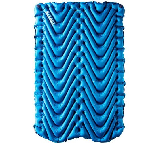 Надувной коврик KLYMIT Static V pad Double Blue, синий