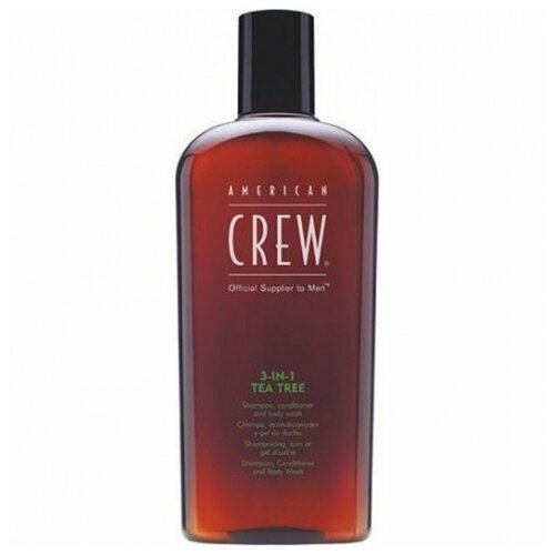 AMERICAN CREW 3 in 1 tea tree Средство для волос 3 в 1 чайное дерево 450мл кондиционер для волос american crew кондиционер ежедневный увлажняющий daily moisturizing shampoo