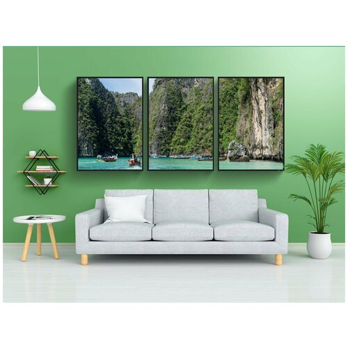 фото Набор модулных постеров для интерьера "таиланд, пхукет, ко пхи пхи" 60x90 см. в тубусе, без рамки lotsprints