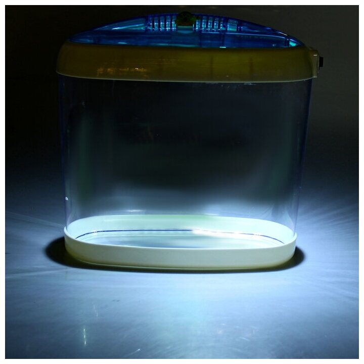 Аквариум настольный, с подсветкой LED и календарем кормлений, 4,4 л - фотография № 2