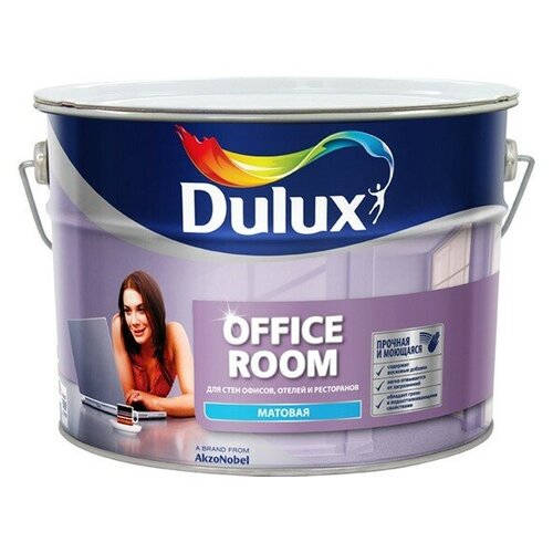 Краска водно-дисперсионная Dulux Office Room матовая белый 2.5 л