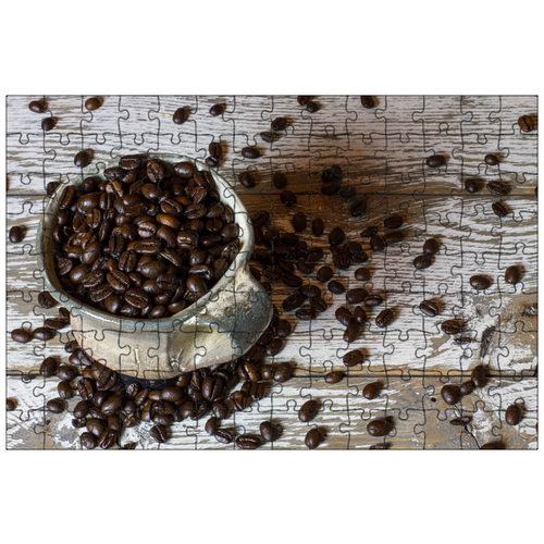 фото Магнитный пазл 27x18см."кофе, кружка, кружка кофе" на холодильник lotsprints