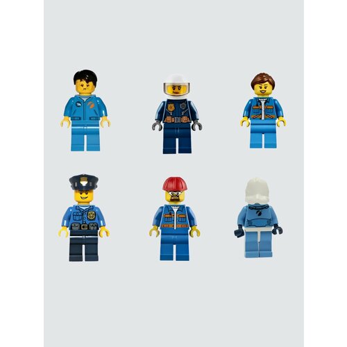 Мини фигурки человечки Сити 6шт 560₽