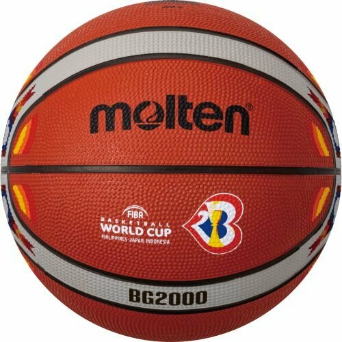 Мяч баскетбольный Molten B7G2000-M3P размер 7, FIBA Appr Level II, 12 панелей