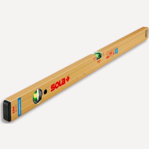 Изображение товара Уровень алюминевый магнитный Sola AZM 40, L=40 см, 2 глазка, точн. 0,5мм/м 01820501