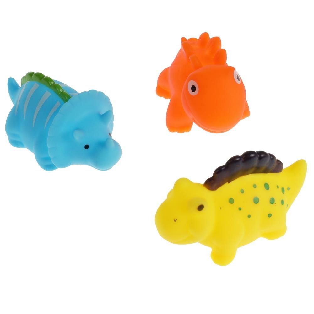 Игрушка для ванной динозаврики 3 шт  сетка  капитошка 2202R0004 R