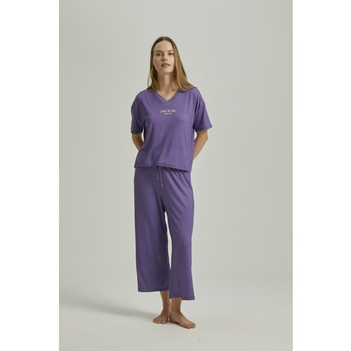 туника pamuk Комплект одежды Pamuk&Pamuk, размер XL, фиолетовый