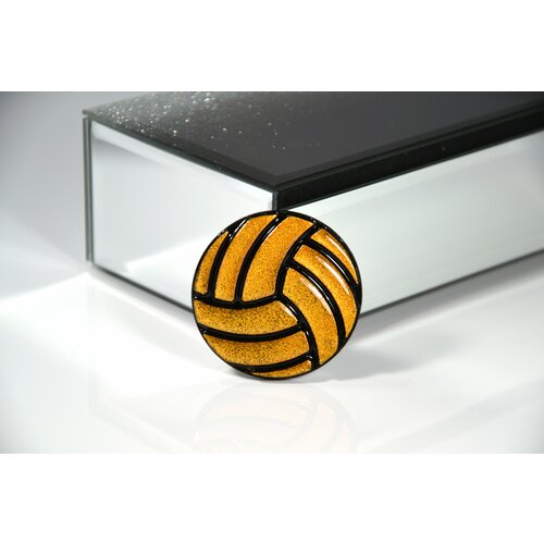 Брошь Карамба, золотой, черный