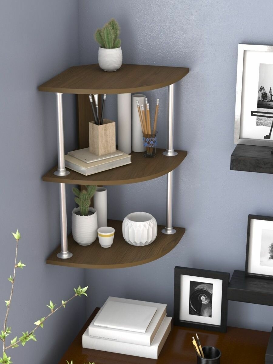 фото Полка настенная угловая