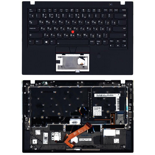 Клавиатура для Asus 01YR555 черная с черным топкейсом