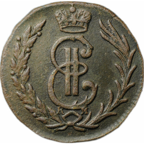 Монета Денга 1776 КМ Сибирская российская империя сибирь 1 копейка 1776 г км
