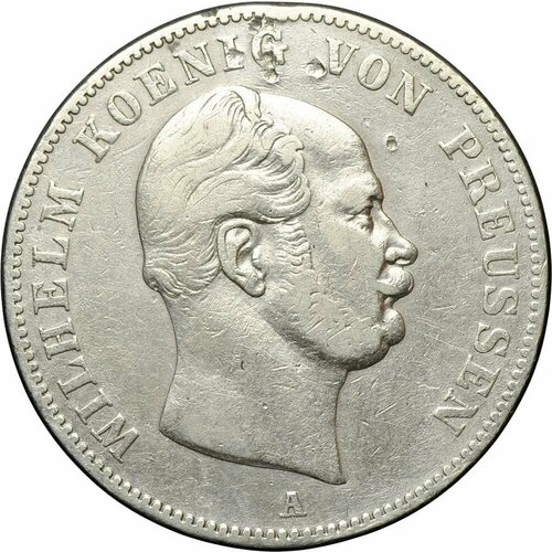 Монета 1 талер 1861 A Пруссия Германия клуб нумизмат монета талер нюрнберга 1758 года серебро франциск