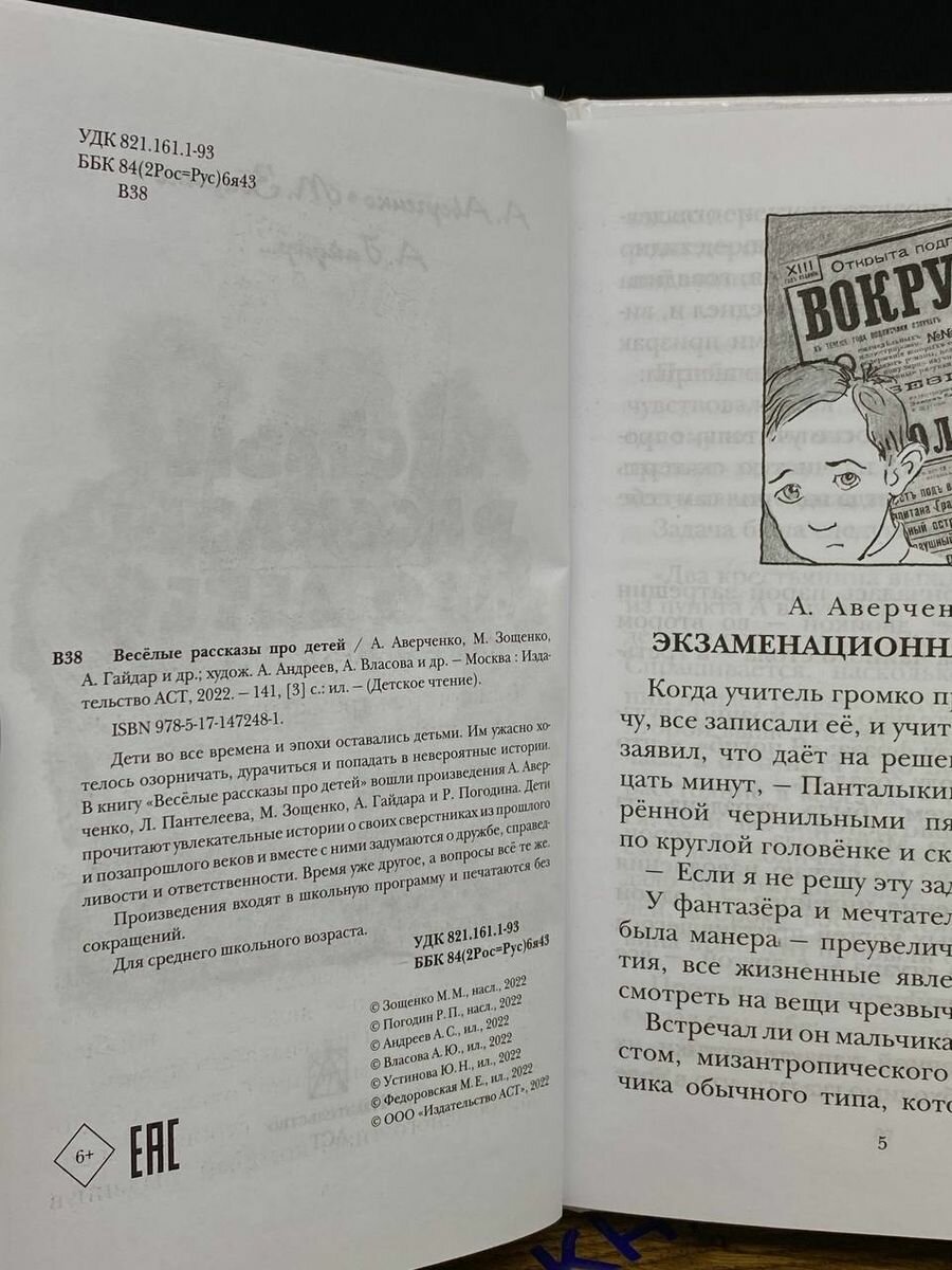 Весёлые рассказы про детей (Аверченко Аркадий Тимофеевич, Зощенко Михаил Михайлович, Гайдар Аркадий Петрович) - фото №6