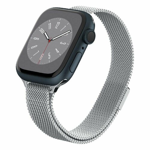 Ремешок Spigen на Apple Watch (41/40/38 mm) (AMP06842) Metal Fit / Спиген для Эпл Вотч металлический, серебристый