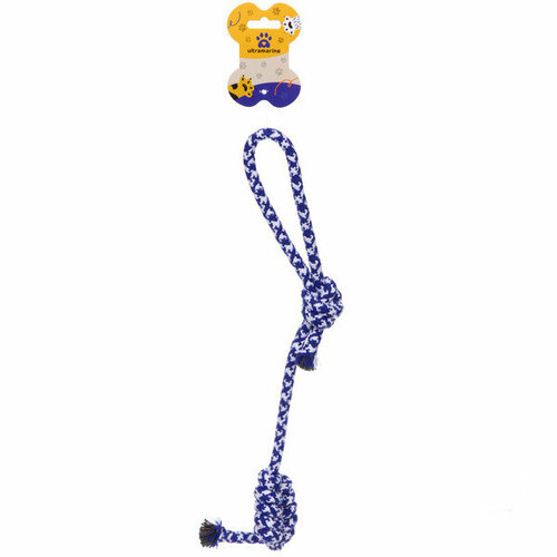 Игрушка - канат для собак мелких и средних пород «нескучайка», цвет синий, 38см / 60гр (лейбл) нескучайка