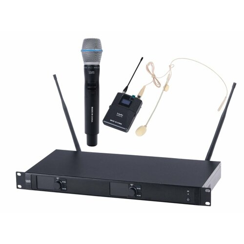 6000-UV Беспроводная микрофонная система, ручной передатчик и головной микрофон, LAudio микрофон головной laudio c2