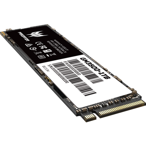 Накопитель SSD 1Tb Acer Predator GM3500 (BL.9BWWR.102) внутренний ssd hp 1tb ex900 pro pcie 3x4 r w 1180 2250 mb s m 2 2280 tlc 3d nand