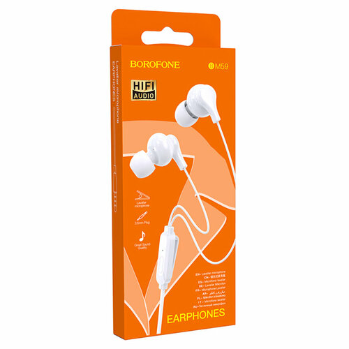 Гарнитура Borofone BM59 белая 300₽