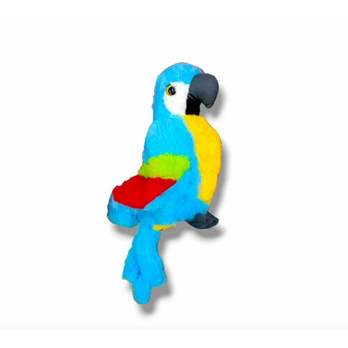 мягкая игрушка голубой попугайчик 23 см плюшевый попугай ара Мягкая игрушка Попугайчик Ара 25 см голубой