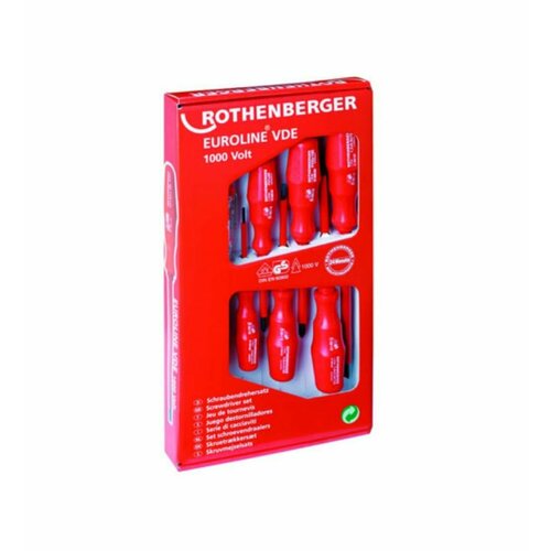 Набор диэлектрических отверток VDE 7шт Rothenberger 323126 6087₽