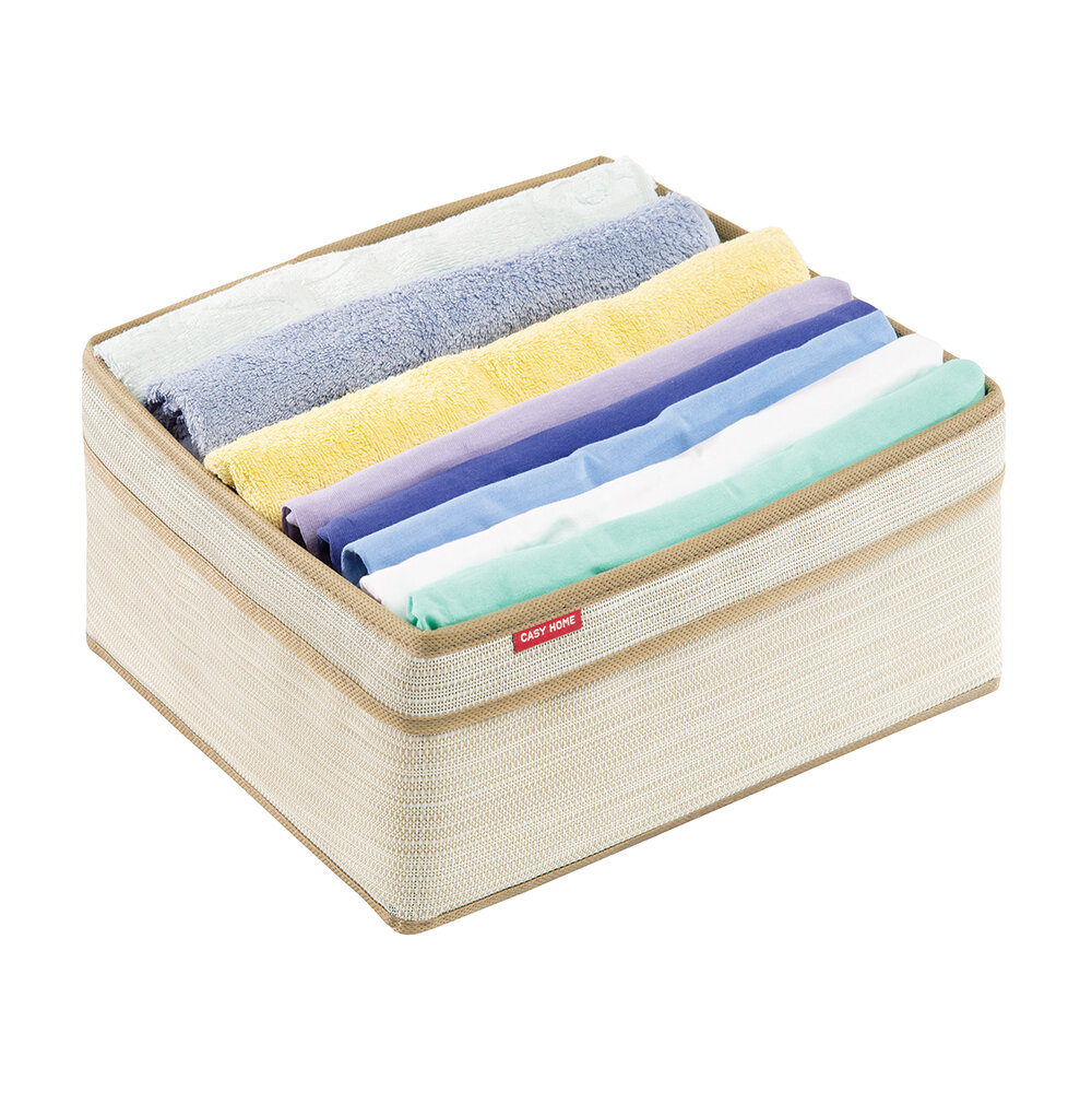 Корзина CASY HOME ВА-063 с ручками складная 30x30x14 см