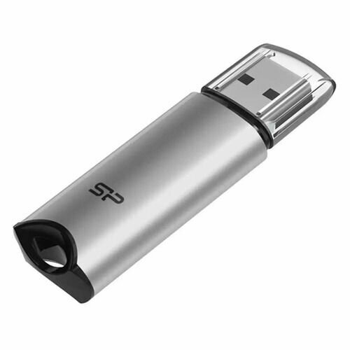 Флешка USB Silicon Power Marvel M02 128ГБ, USB3.0, серебристый [sp128gbuf3m02v1s]