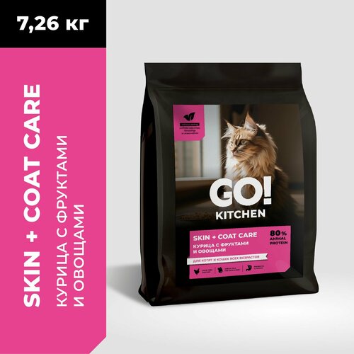 Go! Kitchen Skin + Coat Care Chicken - Сухой корм для котят и кошек с цыпленком (7,26 кг)