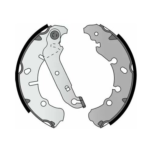 Колодки торм барабан задн203x38 сист TRWLUCAS RENAULT Clio II 98- Laguna I 94- Logan 04- Symbol II 08- Twingo 96- PEUGEOT 206 98- CITROEN Xsara I 97- 1500₽