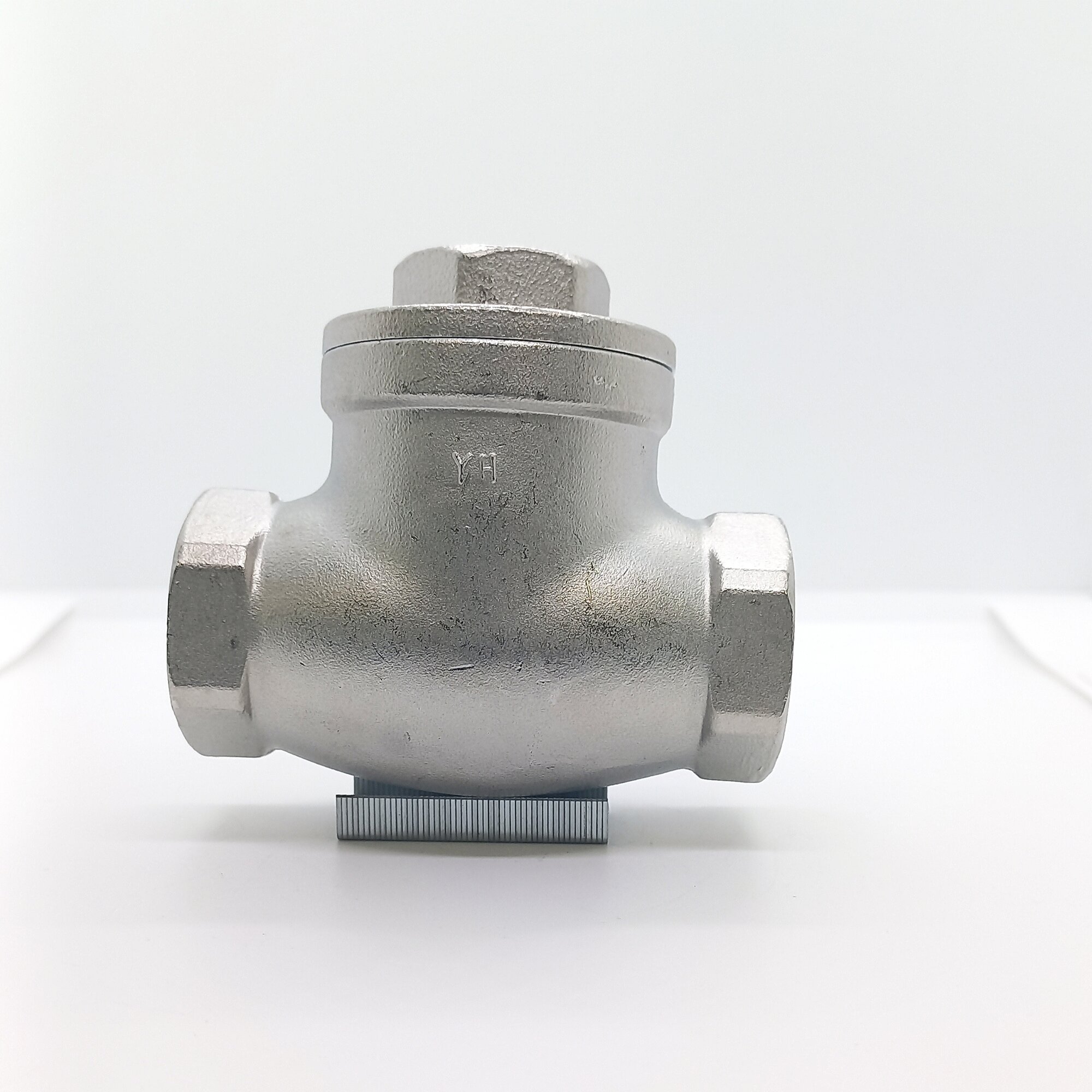 фото Обратный клапан поворотный муфтовый нержавеющий AISI304 DN15 (1/2")