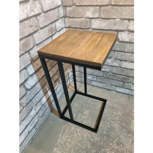 Журнальный/прикроватный столик лофт coffee table - 14, из массива дуба