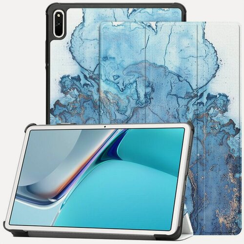 Изображение товара Чехол на Huawei MatePad 11.5 дюймов, 2023 года/ BTK-W09/AL09, умный с магнитом, темно-синий мрамор