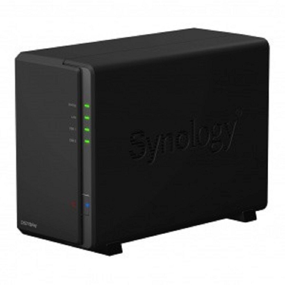 Synology Дисковый массив Synology DS218Play Сетевое хранилище 2xHDD Hot Plug, SATA(3,5'), DC1,4GhzCPU/1Gb/RAID0,1/ 2xUSB3.0/1GigEth/iSCSI/2xIPcam(upto15)/1xPS