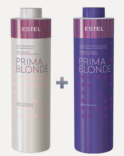 Изображение товара Набор ESTEL PRIMA BLONDE, шампунь для светлых волос + бальзам, 1000мл