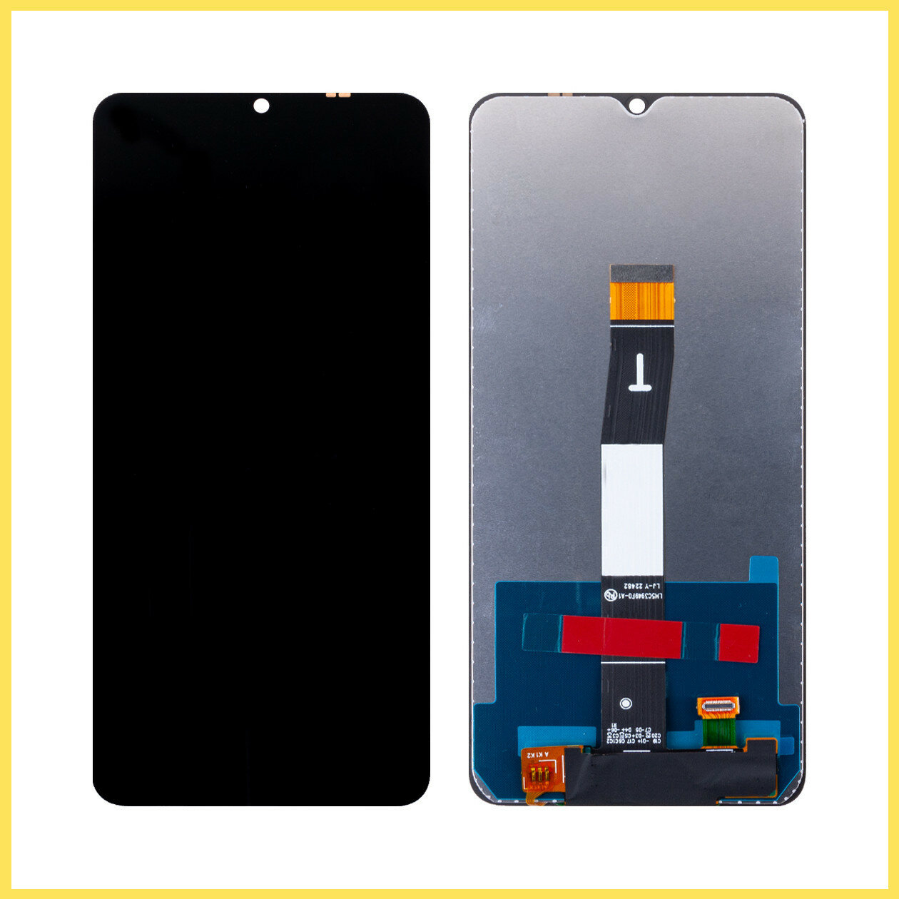 Дисплей (экран) для Xiaomi Redmi 12C в сборе с тачскрином (22120RN86G) Черный