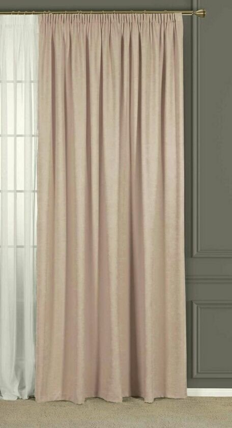 фото Штора / Канвас турция, цвет серый с отливом пудры, 240*180