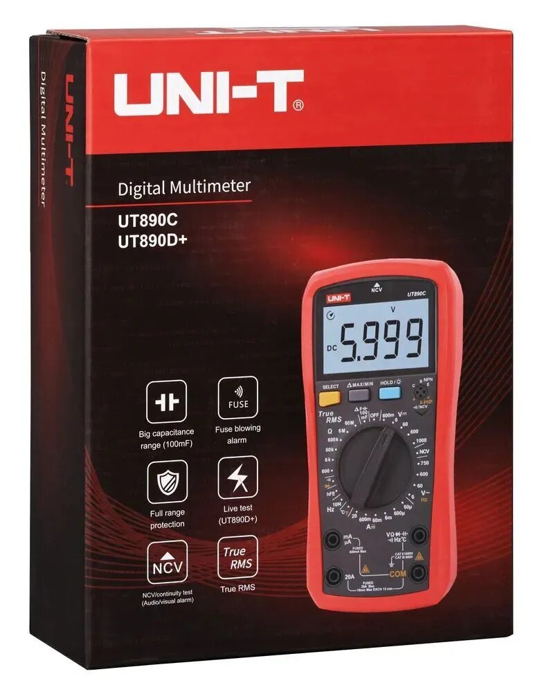 Мультиметр UNI-T UT890D+ - фото №9