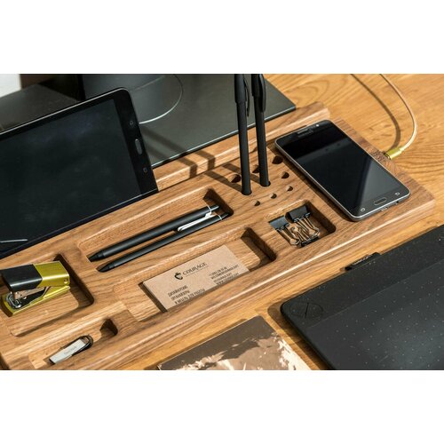 Органайзер из дерева для канцелярии Jonathan Livingston Органайзер для рабочего стола Подарок руководителю 22500₽