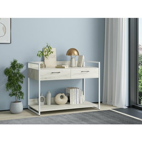 Консоль Urban Лофт 01 БелыйДуб крафт белый 11990₽