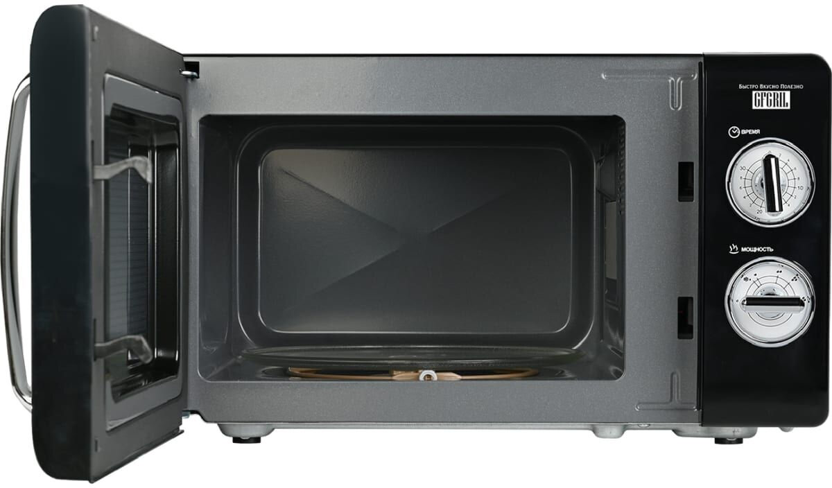GFGRIL Микроволновая печь соло GF-MWO203-black, 20 л, 700 Вт, цвет черный - фотография № 12