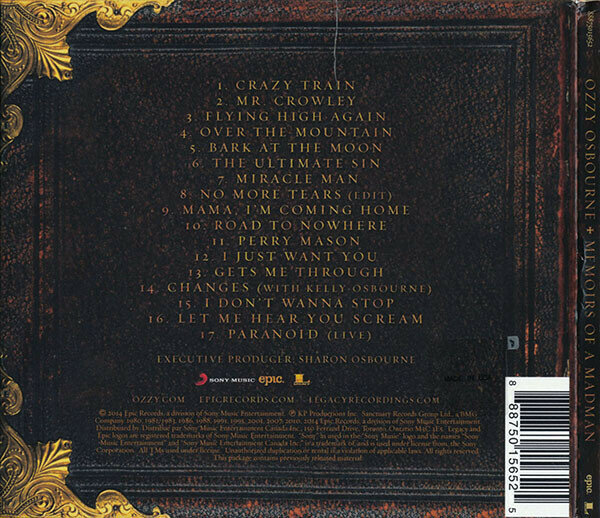 Ozzy Osbourne Memoirs Of A Madman CD Медиа - фото №2